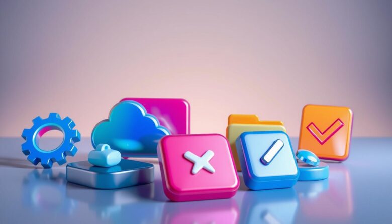 3d icons software design